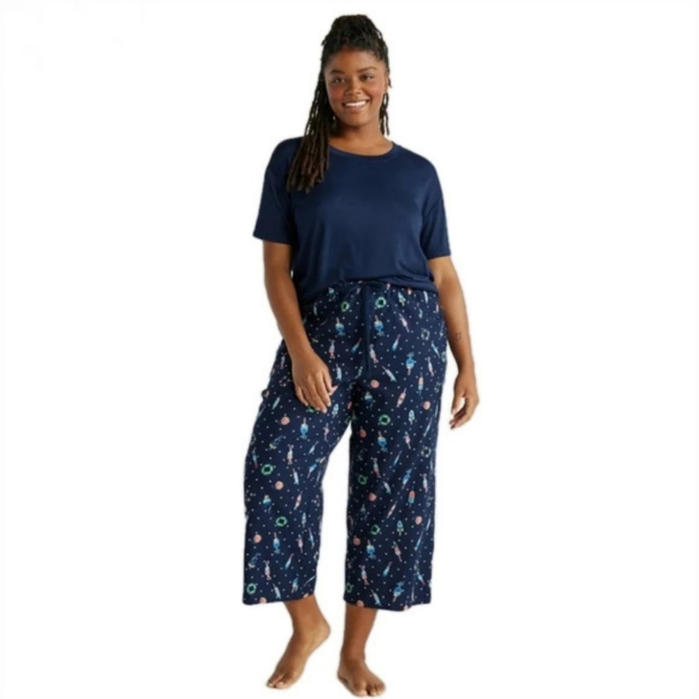 🌻🌻Joyspun Women's Cropped Pajama Pants - NEW - XL - Picture 10 of 12